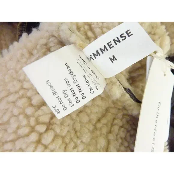 NWT Commense Faux Leather Sleeveless Flight Crop Jacket M - Picture 6 of 7